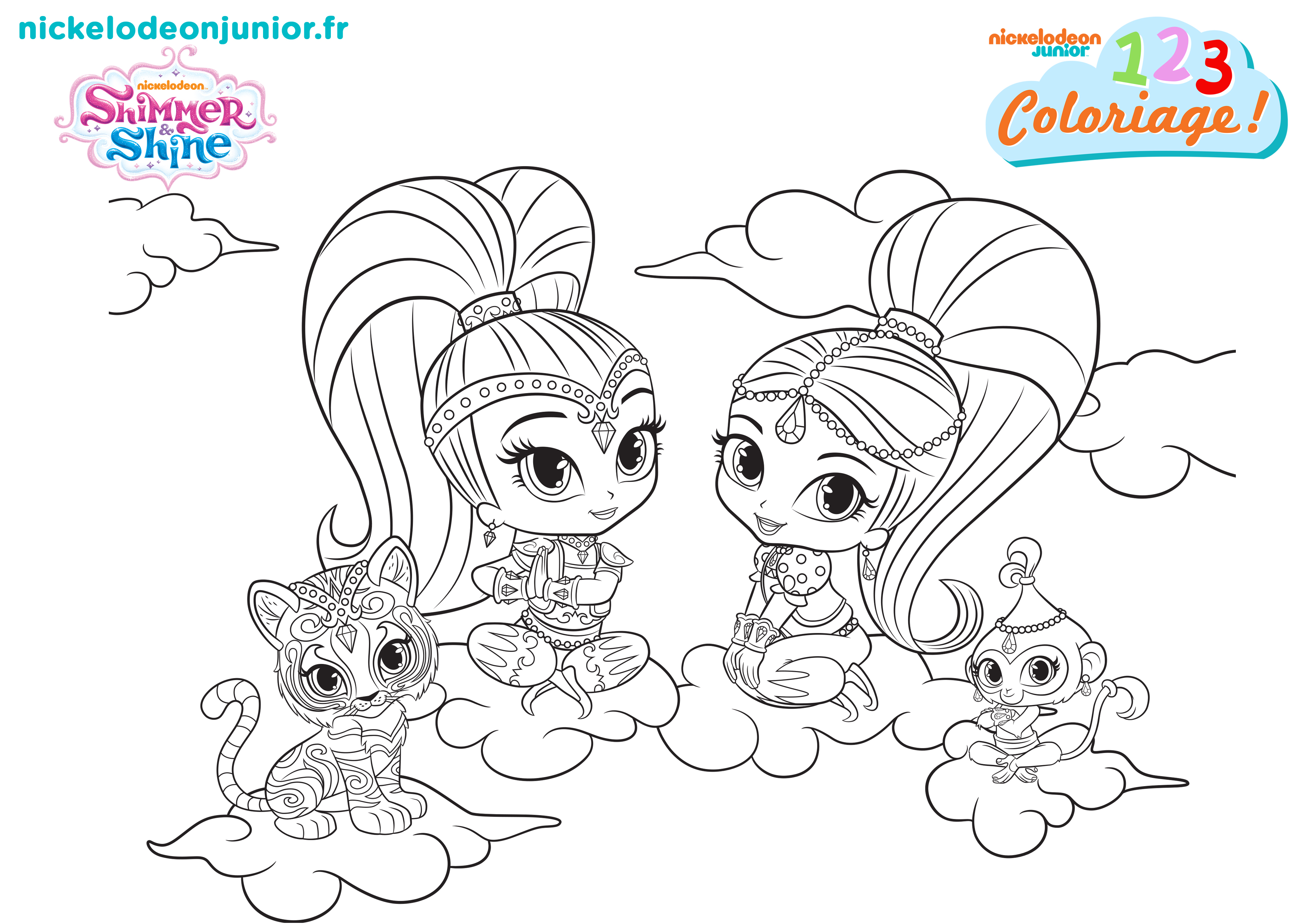 Coloriages Shimmer & Shine