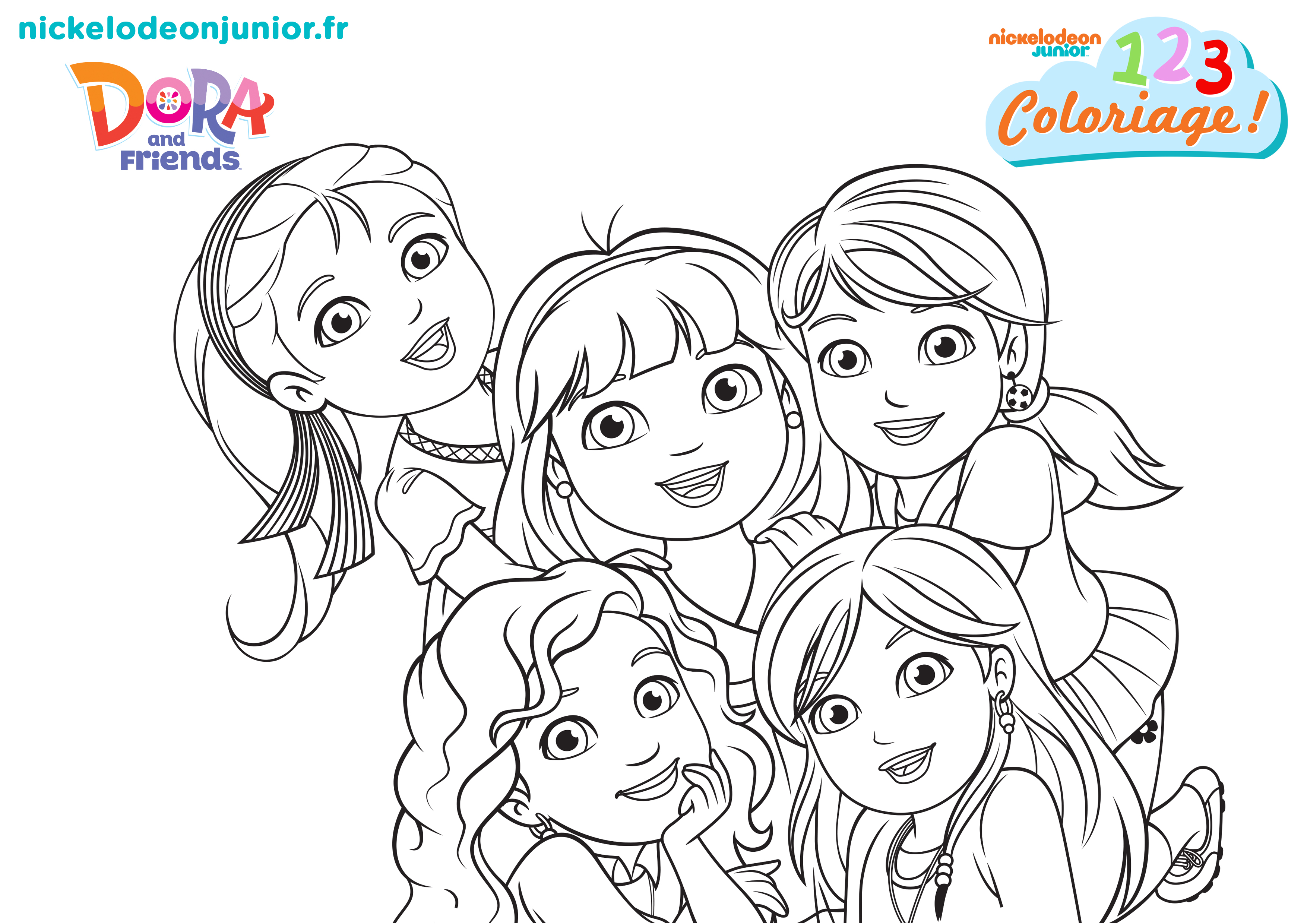 1, 2, 3... Coloriage ! | Dora and Friends : au coeur de la ...